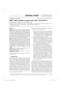 RASP: rapid modeling of protein side chain