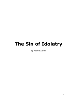 The Sin of Idolatry