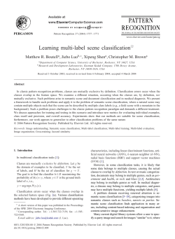 Learning multi-label scene classification - Rose