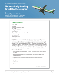 Mathematically Modeling Aircraft Fuel Consumption
