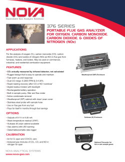 376 Portable O2, CO, CO2, NOx Flue Gas Analyzer