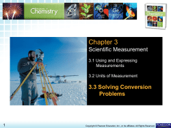 3.3 Solving Conversion Problems