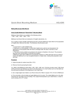 Quick-Stick Mounting Medium AGL4295