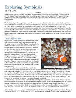 Exploring Symbiosis - OIMB