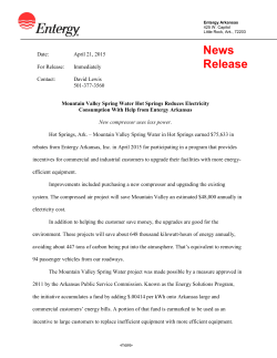 Mountain Valley Spring Water Hot Springs Reduces Electricity