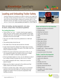 Loading and Unloading Trailer Safety
