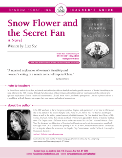 Snow Flower and the Secret Fan Snow Flower and the Secret Fan