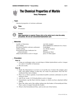 The Chemical Properties of Marble