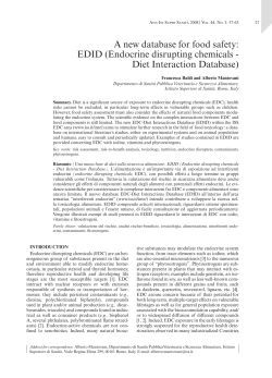 EDID (Endocrine disrupting chemicals