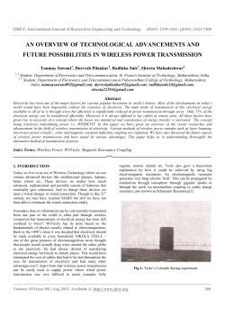 an overview of technological advancements and future