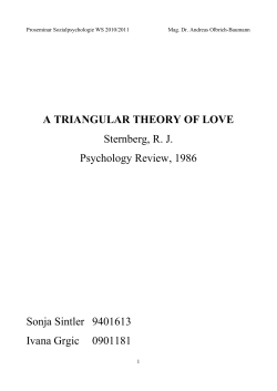 A Triangular Theory of Love (PDF Available)