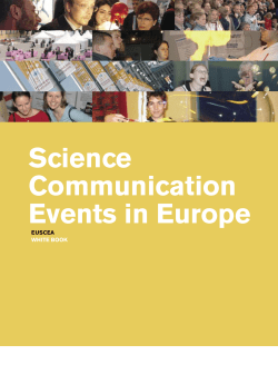 Science Communication Events in Europe