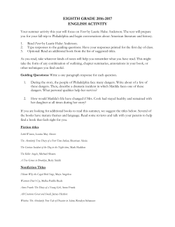 Eighth Grade - Laurel School