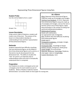 Representing Three Dimensional Figures Using Nets