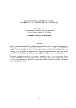 intercomparison of medium-energy neutron