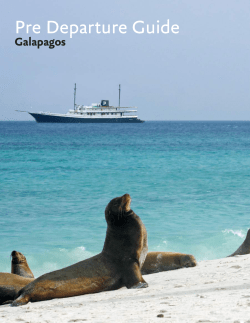 Galapagos 2016-17 Pre-Departure Book