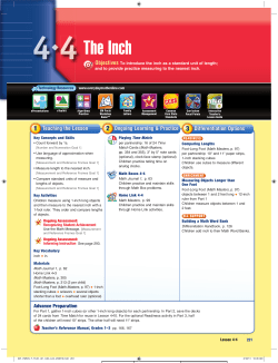 The Inch - Everyday Math