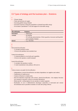 C2 Types of strategy and the business plan &ndash; Solutions - IWP-HSG