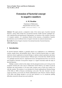 Extension of factorial concept to negative numbers