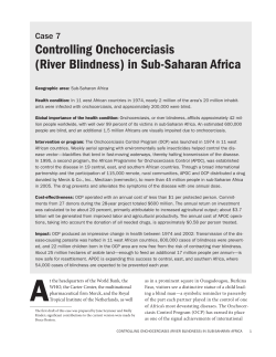 Controlling Onchocerciasis (River Blindness)