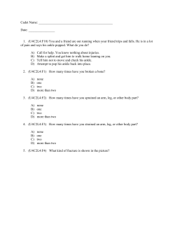 First Aid &ndash; U4C2L4 &ndash; Treating for Shock and Immobilizing Fractures