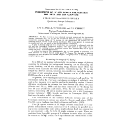 ENRICHMENT OF 14C AND SAMPLE PREPARATION FOR BETA