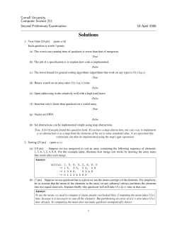 Solutions - Cornell Computer Science