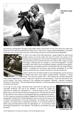 Dorthea Lange, 1934