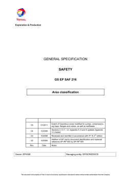 GS EP SAF 216 - AREA CLASSIFICATION