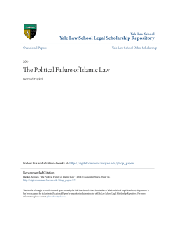The Political Failure of Islamic Law