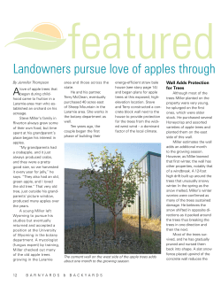 Featured landowners: Landowners pursue love of apples through