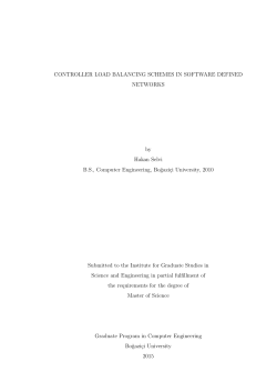 CONTROLLER LOAD BALANCING SCHEMES IN SOFTWARE