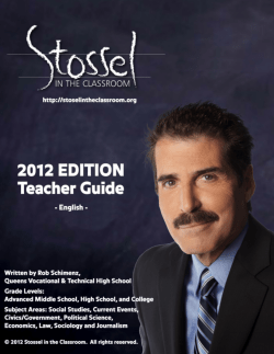 English - Stossel in the Classroom