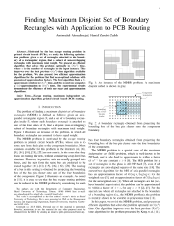Finding Maximum Disjoint Set of Boundary Rectangles with