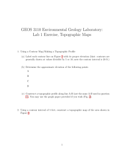 Environmental Geology, Topographic Map Lab