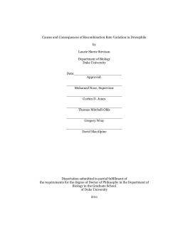 Causes and Consequences of Recombination