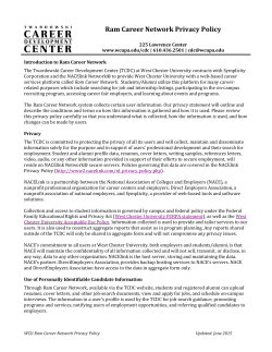 Ram Career Network Privacy Policy