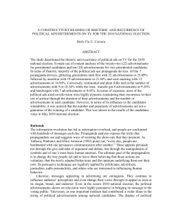 A Constructivist Reading of Rhetoric and Recurrence of - SERP-P