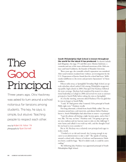 The Good Principal - Lehigh`s College of Education