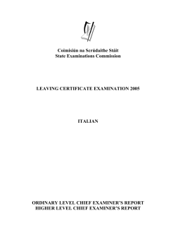 Italian - State Examination Commission