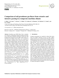 Comparison of soil greenhouse gas fluxes from extensive and
