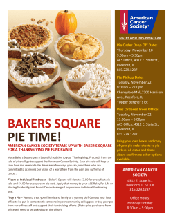 bakers square pie time! - Making Strides Against Breast Cancer