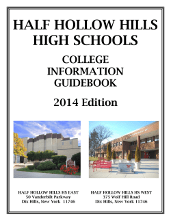 COLLEGE INFORMATION GUIDEBOOK