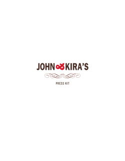 press kit - John and Kira`s Chocolates