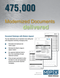 Integrated Marketing Benefits on Operational Documents