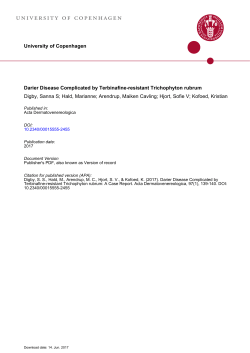 univERsity oF copEnhAGEn