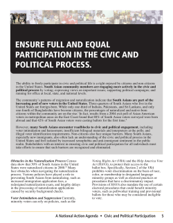 Civic and Political Participation