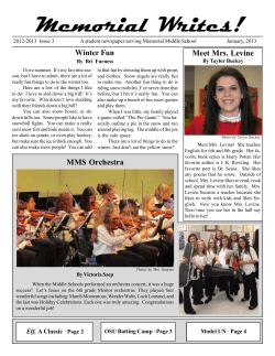 January 2013 - Mentor Public Schools