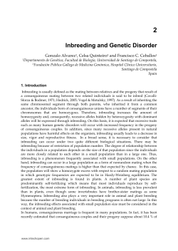 Inbreeding and Genetic Disorder