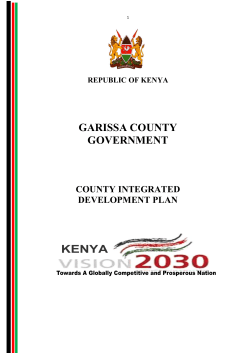 GARISSA COUNTY GOVERNMENT KENYA